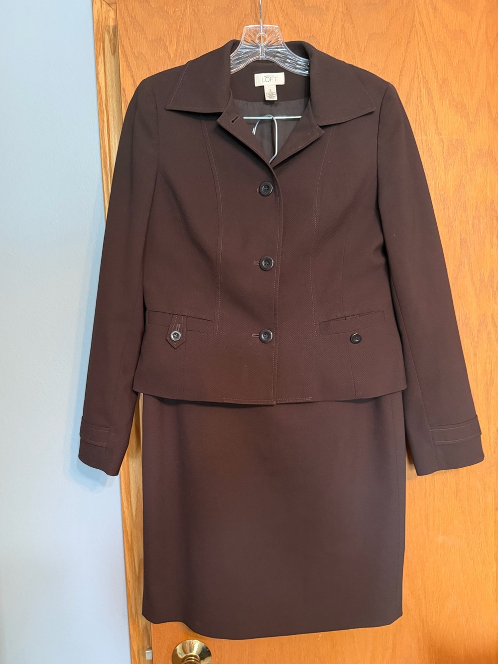 Cute brown jacket and skirt